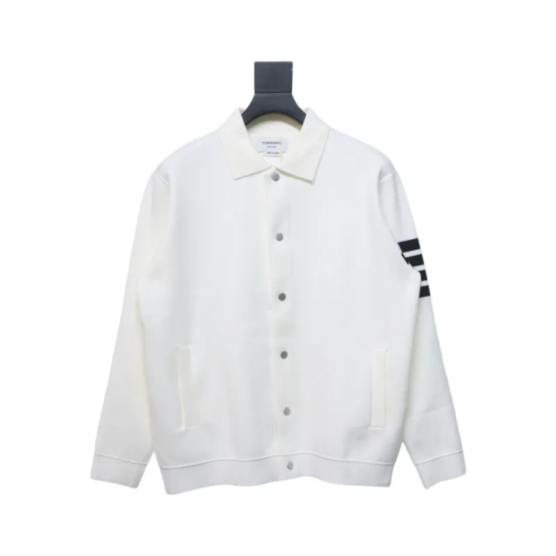 Thom Browne 24FW Four-Bar Lapel Jacket White