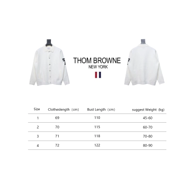 Thom Browne 24FW Four-Bar Lapel Jacket White 02