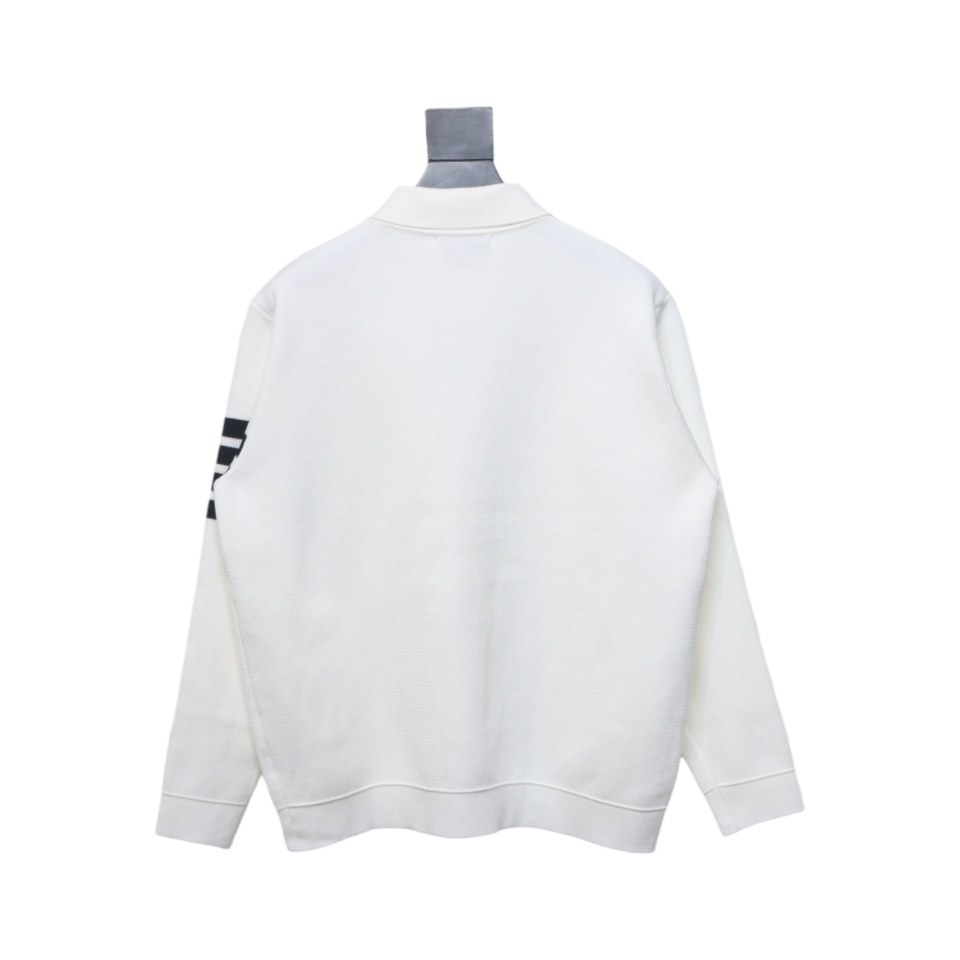 Thom Browne 24FW Four-Bar Lapel Jacket White