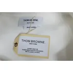 Thom Browne 24FW Four-Bar Lapel Jacket White
