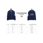 Thom Browne 24FW Rose Australian Wool Hooded Jacket Blue