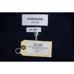 Thom Browne 24FW Rose Australian Wool Hooded Jacket Blue