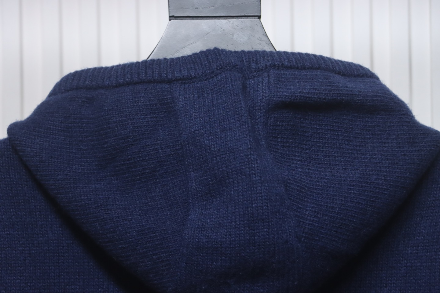 Thom Browne 24FW Rose Australian Wool Hooded Jacket Blue