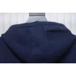 Thom Browne 24FW Rose Australian Wool Hooded Jacket Blue