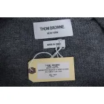 Thom Browne 24FW Rose Australian Wool Hooded Jacket Grey