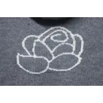 Thom Browne 24FW Rose Australian Wool Hooded Jacket Grey