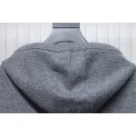 Thom Browne 24FW Rose Australian Wool Hooded Jacket Grey