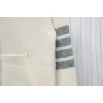 Thom Browne 24FW Rose Australian Wool Hooded Jacket White