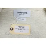 Thom Browne 24FW Rose Australian Wool Hooded Jacket White