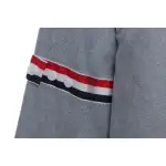 (Special Offer) Thom Browne Three-Stripes Web Blend Long Sleeve Shirt