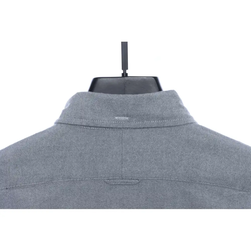 (Special Offer) Thom Browne Three-Stripes Web Blend Long Sleeve Shirt