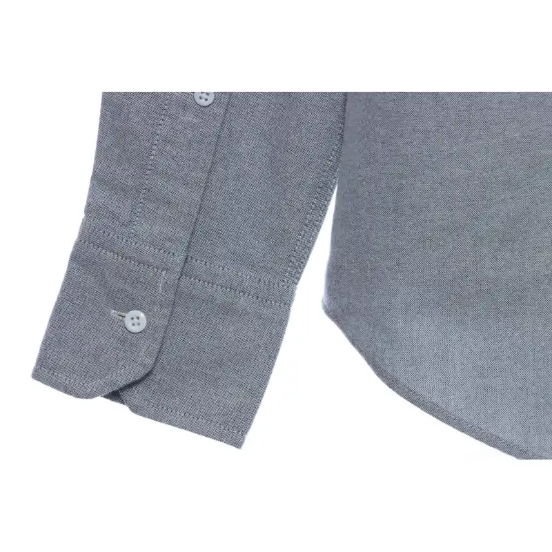 (Special Offer) Thom Browne Three-Stripes Web Blend Long Sleeve Shirt