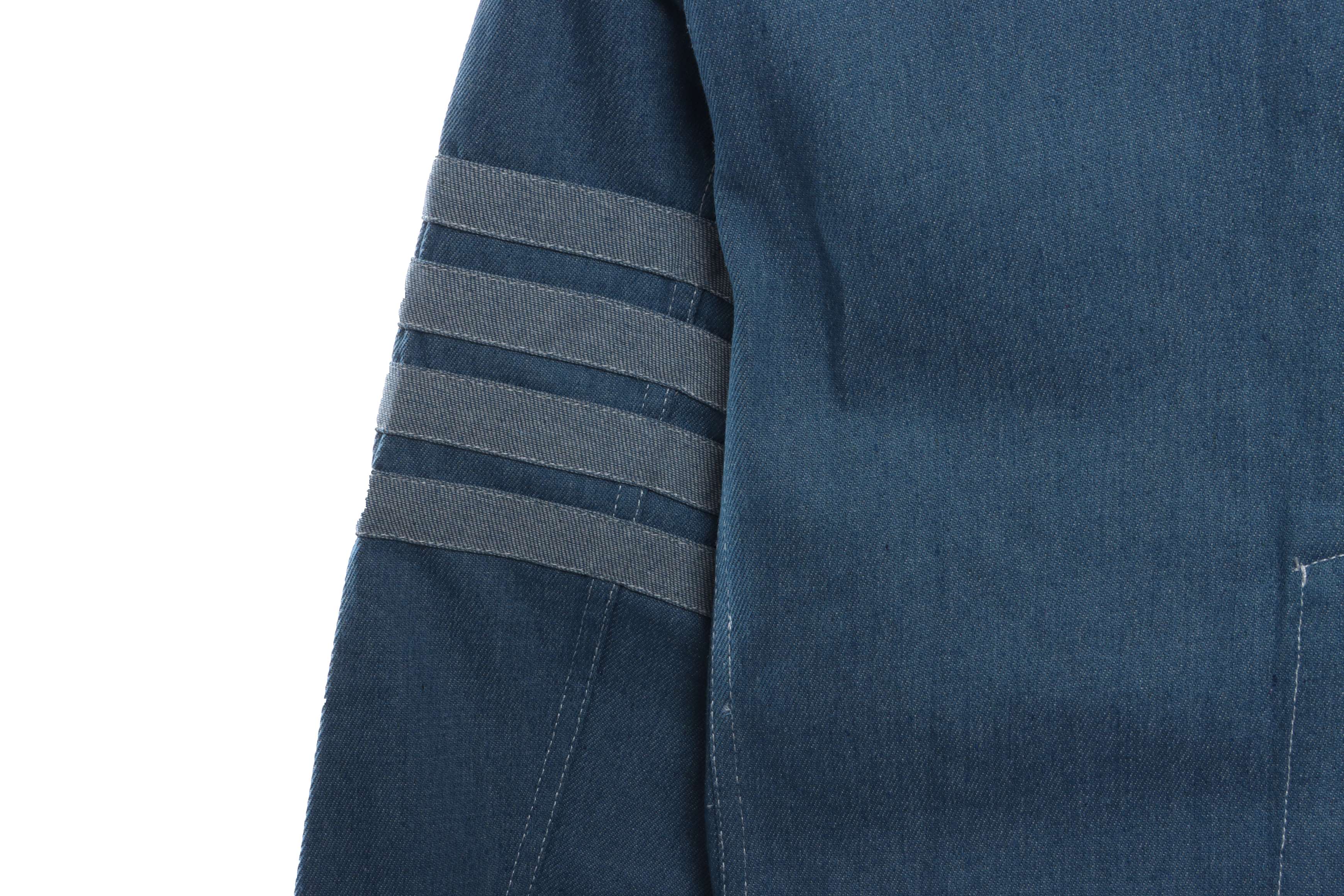 Thom Browne Blue Denim Cargo Jacket