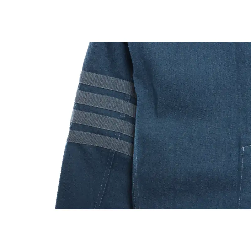 Thom Browne Blue Denim Cargo Jacket