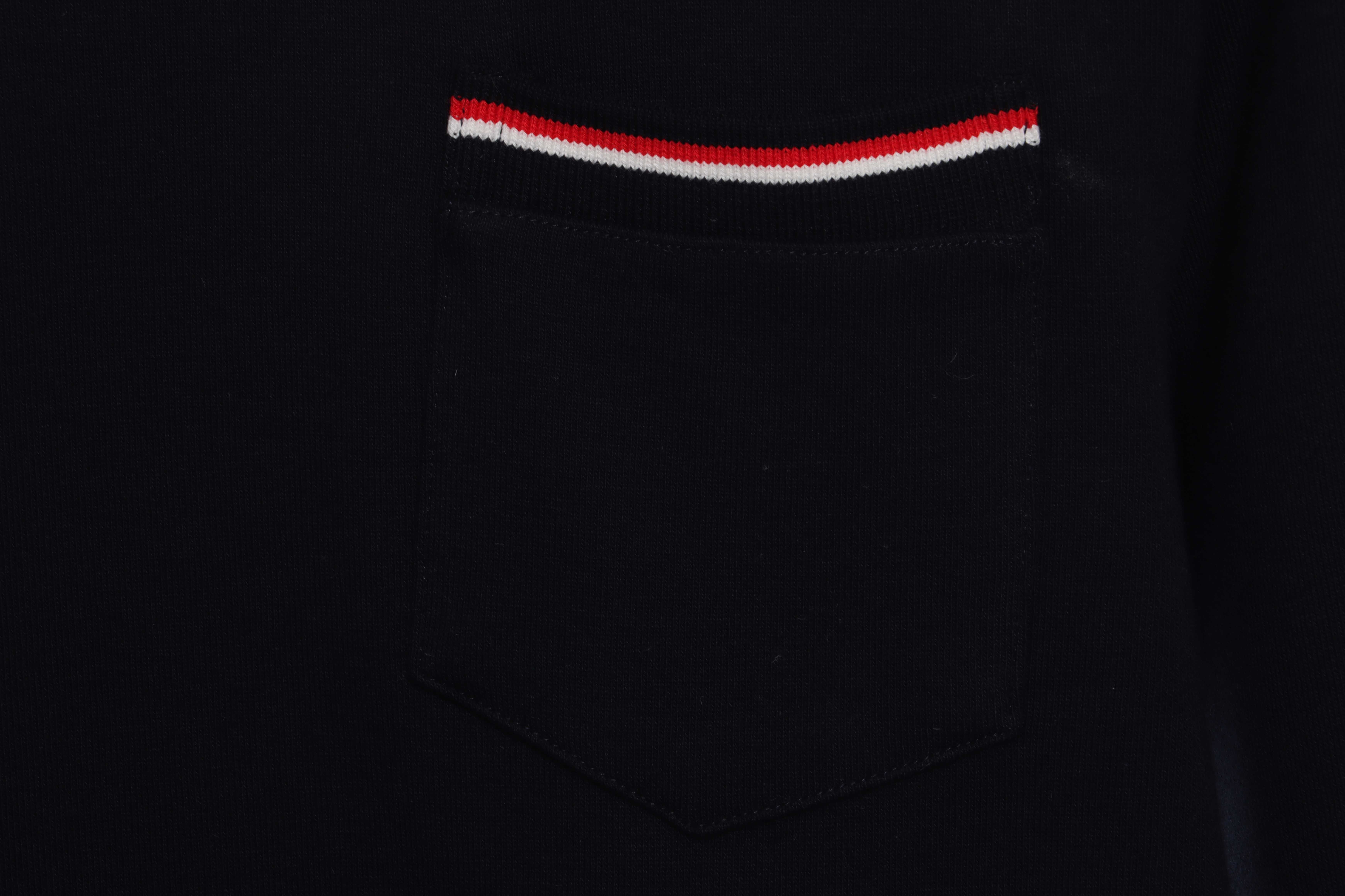 Thom Browne Classic Back Digital Print Hoodie Black