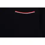 Thom Browne Classic Back Digital Print Hoodie Black