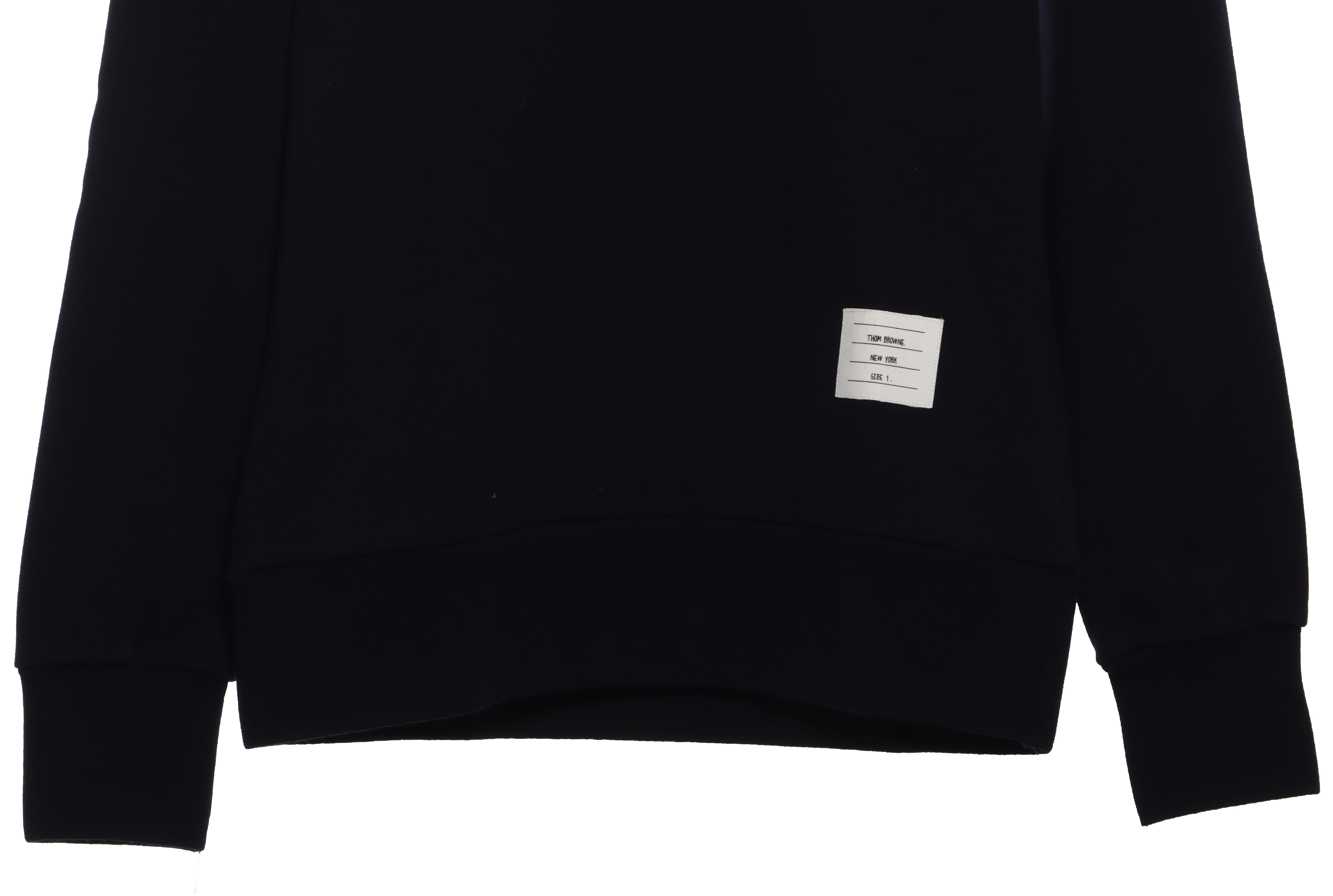 Thom Browne Classic Back Digital Print Hoodie Black