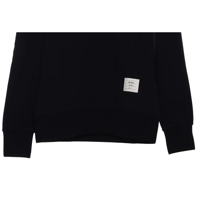 Thom Browne Classic Back Digital Print Hoodie Black