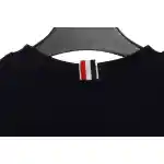 Thom Browne Classic Back Digital Print Hoodie Black