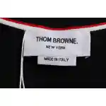 Thom Browne Classic Back Digital Print Hoodie Black