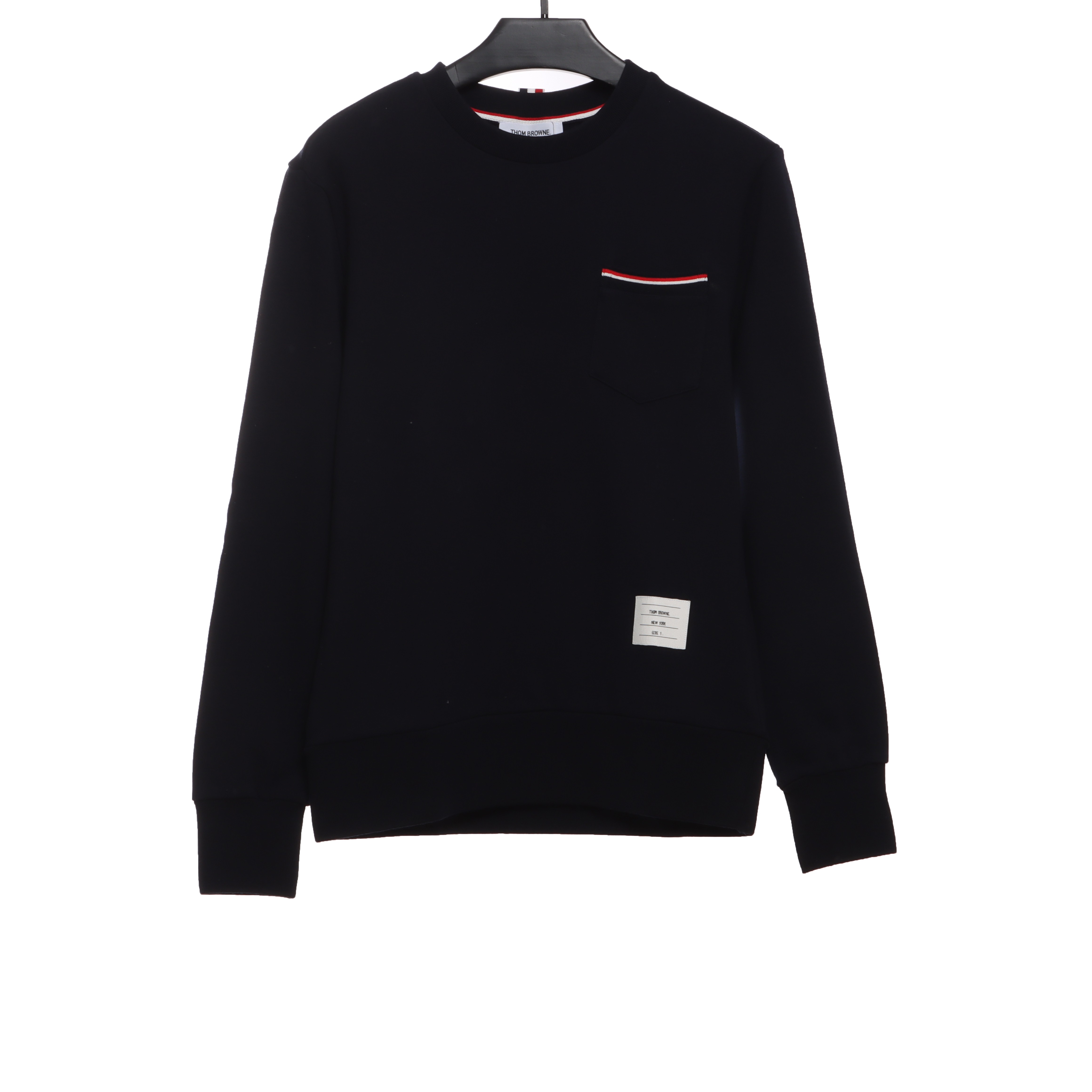 Thom Browne Classic Back Digital Print Hoodie Black