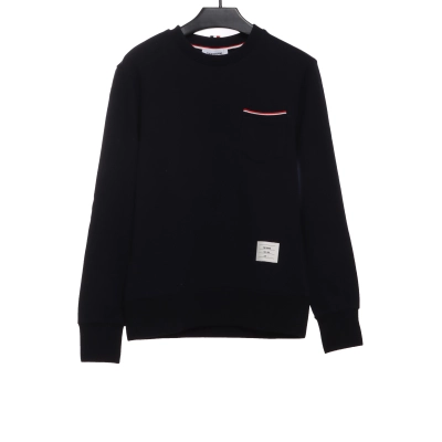Thom Browne Classic Back Digital Print Hoodie Black 01