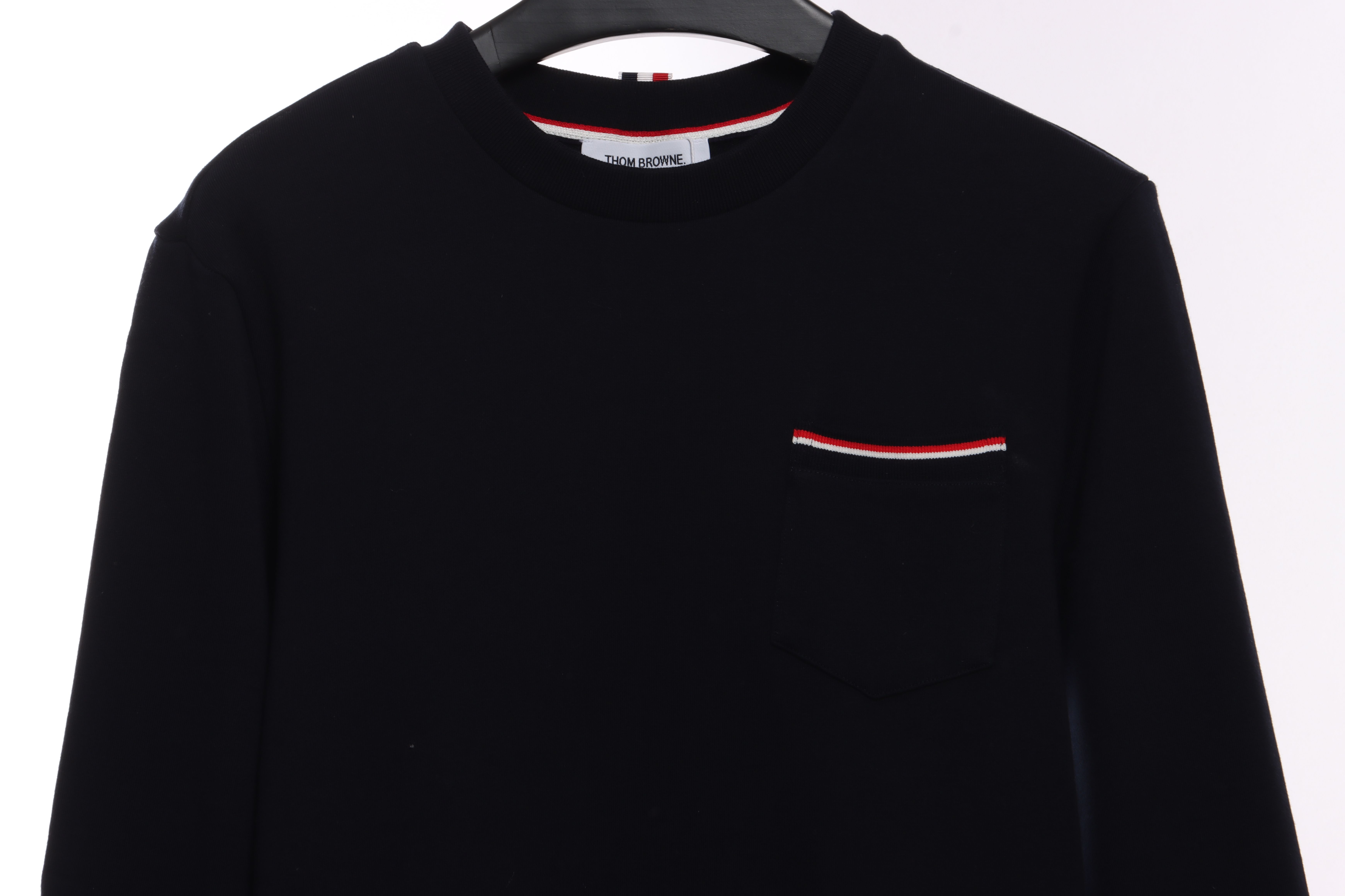 Thom Browne Classic Back Digital Print Hoodie Black