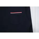 Thom Browne Classic Back Digital Print Hoodie Blue