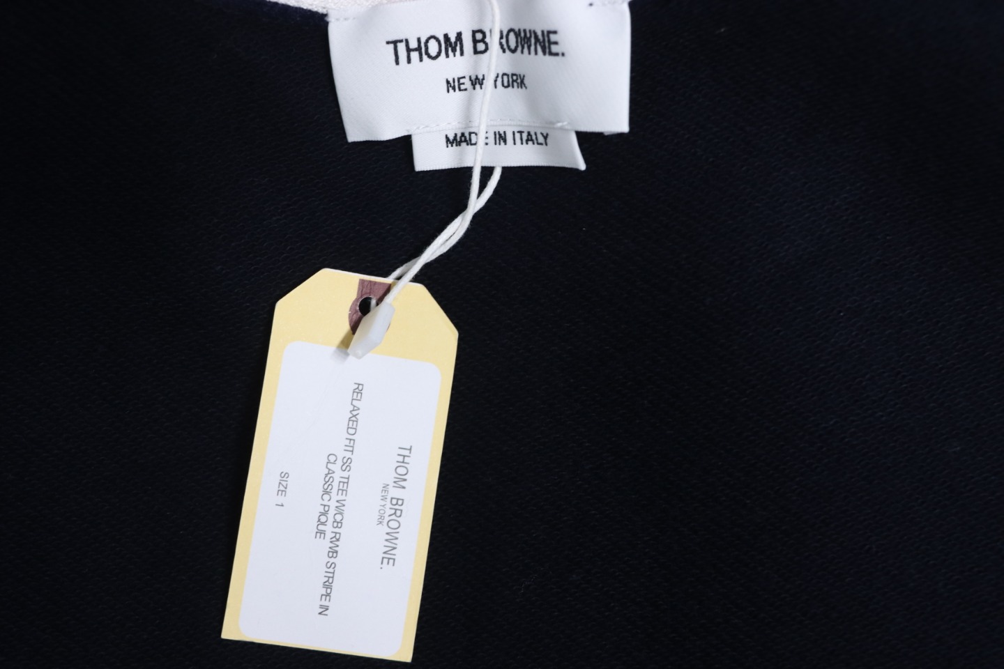 Thom Browne Classic Back Digital Print Hoodie Blue