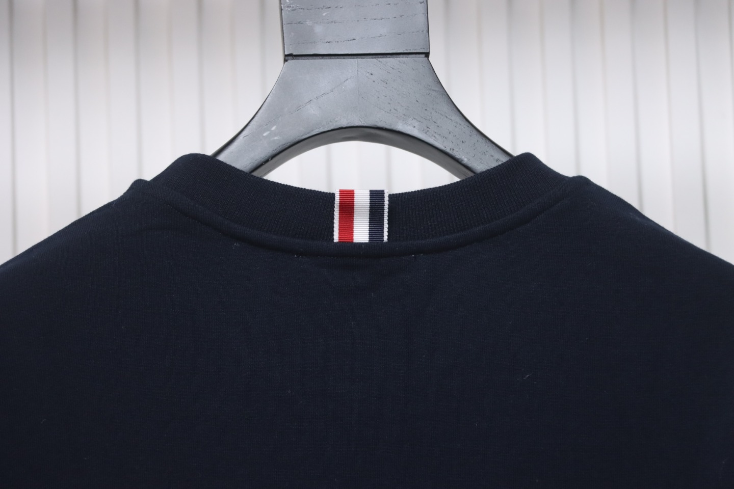 Thom Browne Classic Back Digital Print Hoodie Blue