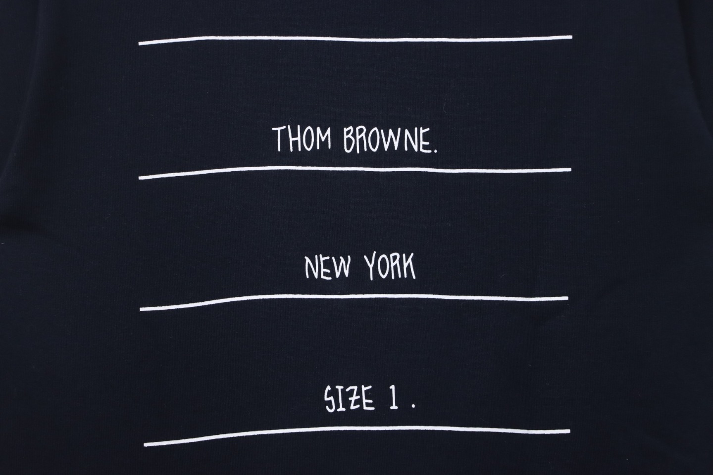 Thom Browne Classic Back Digital Print Hoodie Blue