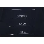 Thom Browne Classic Back Digital Print Hoodie Blue