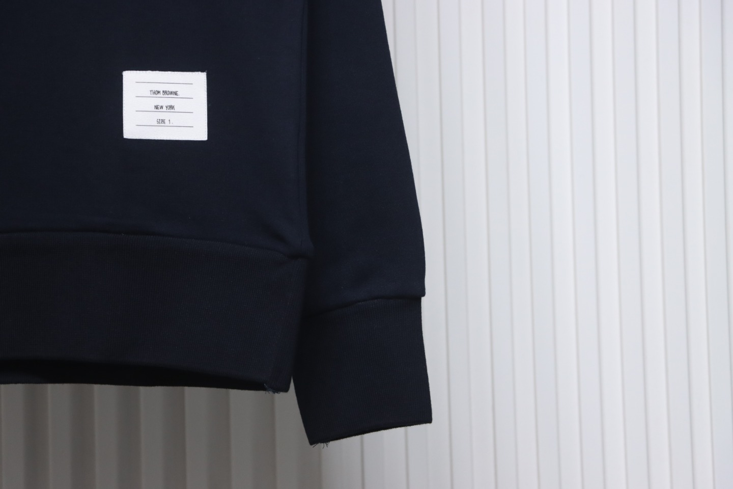 Thom Browne Classic Back Digital Print Hoodie Blue