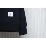 Thom Browne Classic Back Digital Print Hoodie Blue