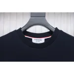 Thom Browne Classic Back Digital Print Hoodie Blue