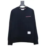 Thom Browne Classic Back Digital Print Hoodie Blue