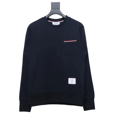 Thom Browne Classic Back Digital Print Hoodie Blue 01