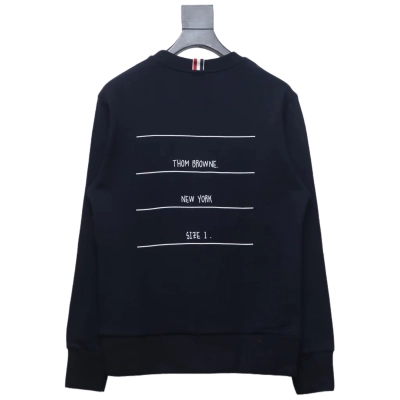 Thom Browne Classic Back Digital Print Hoodie Blue 02
