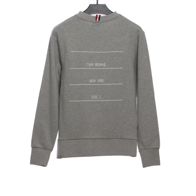 Thom Browne Classic Back Digital Print Hoodie Dark Grey 02