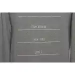Thom Browne Classic Back Digital Print Hoodie Dark Grey