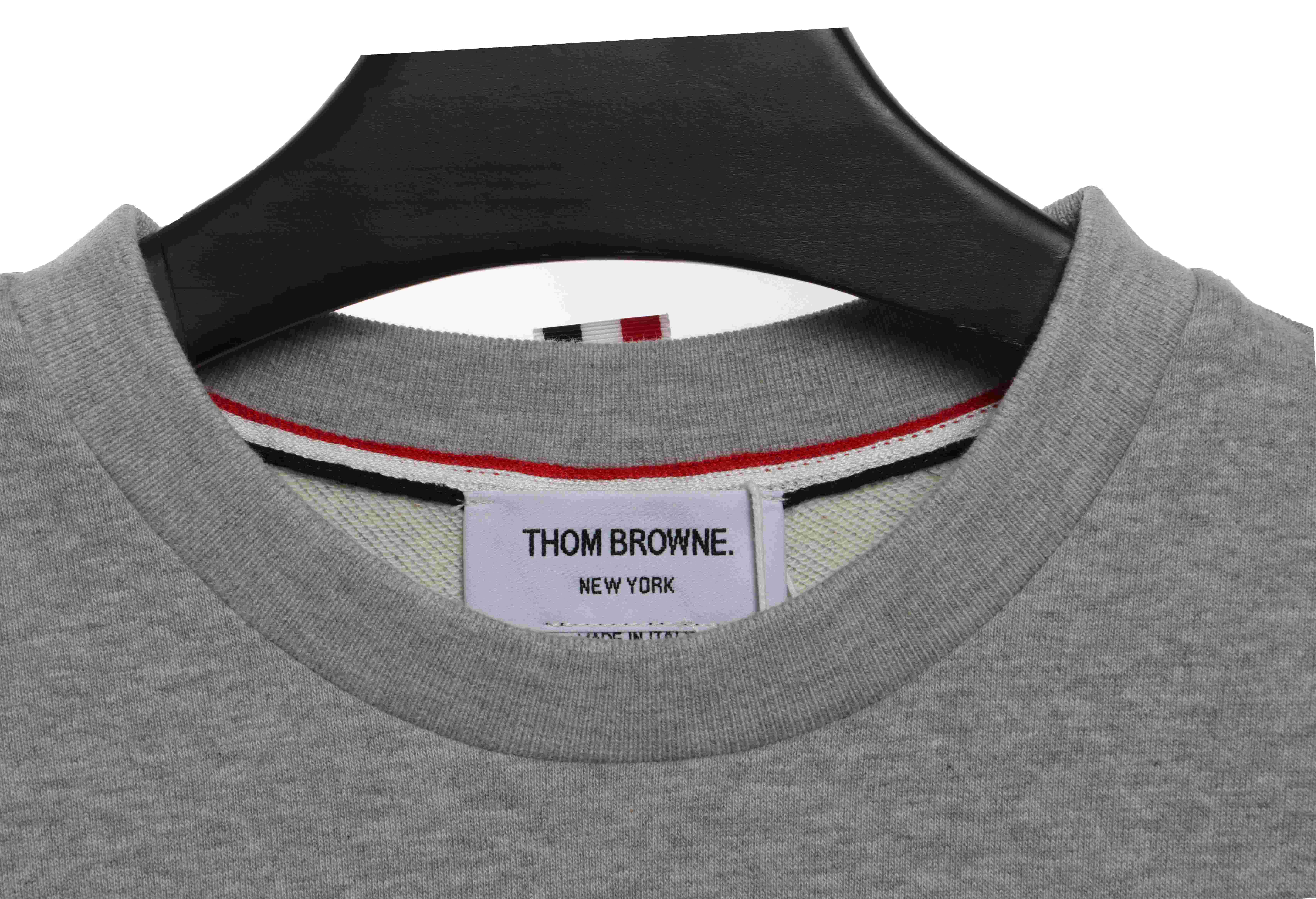 Thom Browne Classic Back Digital Print Hoodie Dark Grey
