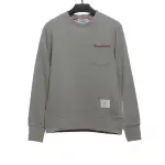 Thom Browne Classic Back Digital Print Hoodie Dark Grey