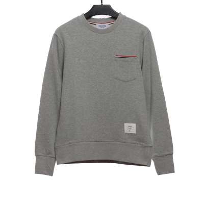 Thom Browne Classic Back Digital Print Hoodie Dark Grey 01