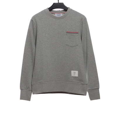Thom Browne Classic Back Digital Print Hoodie Dark Grey 01