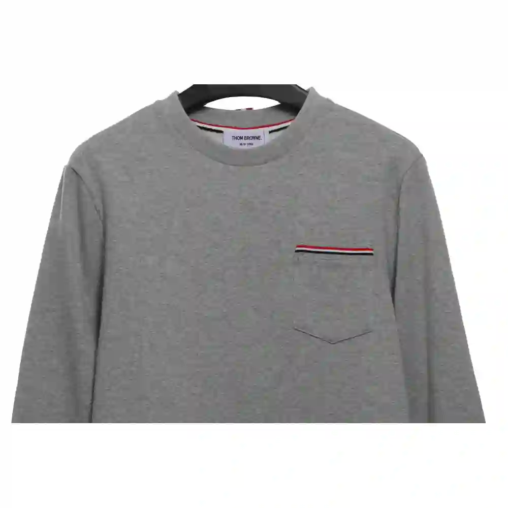 Thom Browne Classic Back Digital Print Hoodie Dark Grey