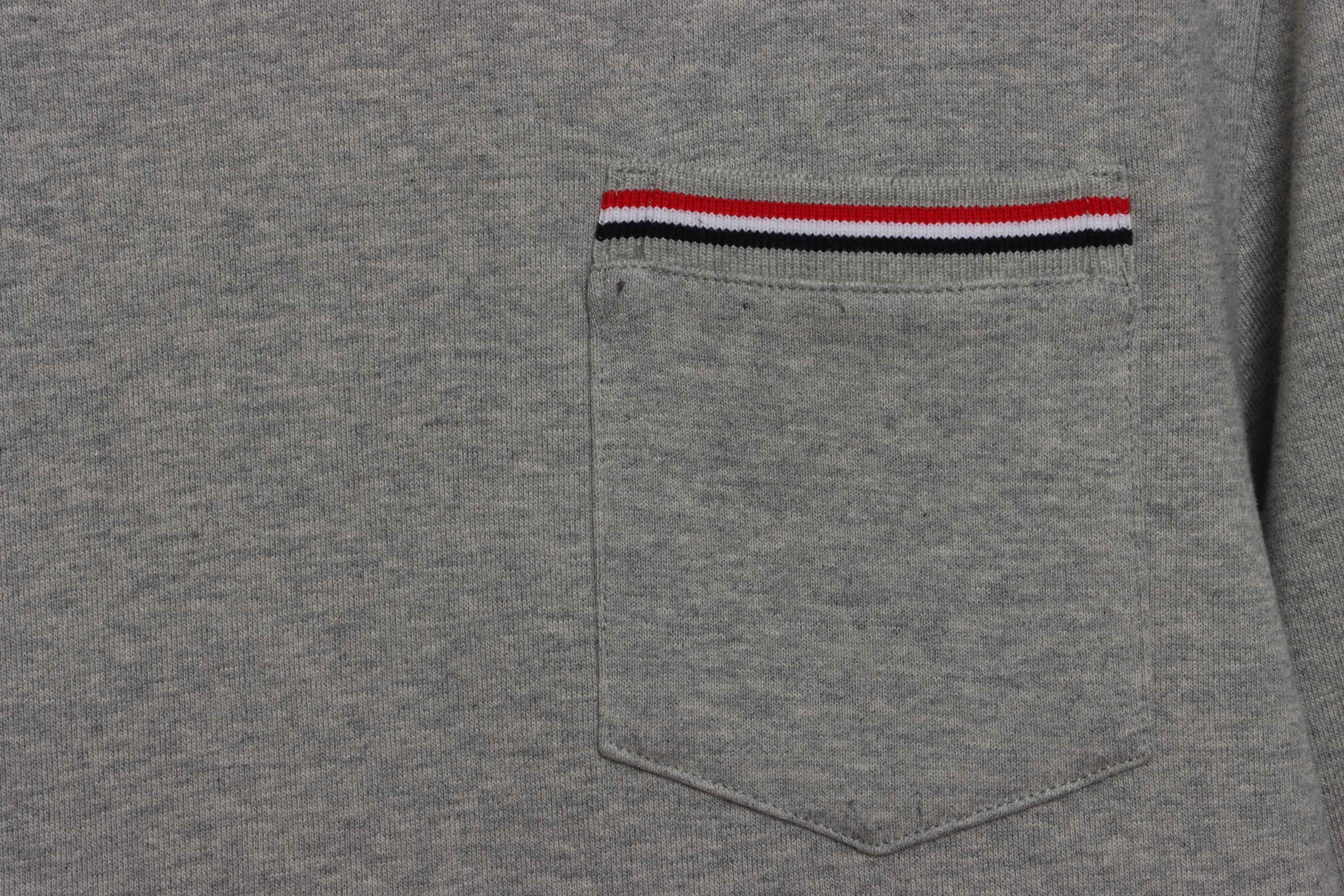 Thom Browne Classic Back Digital Print Hoodie Dark Grey