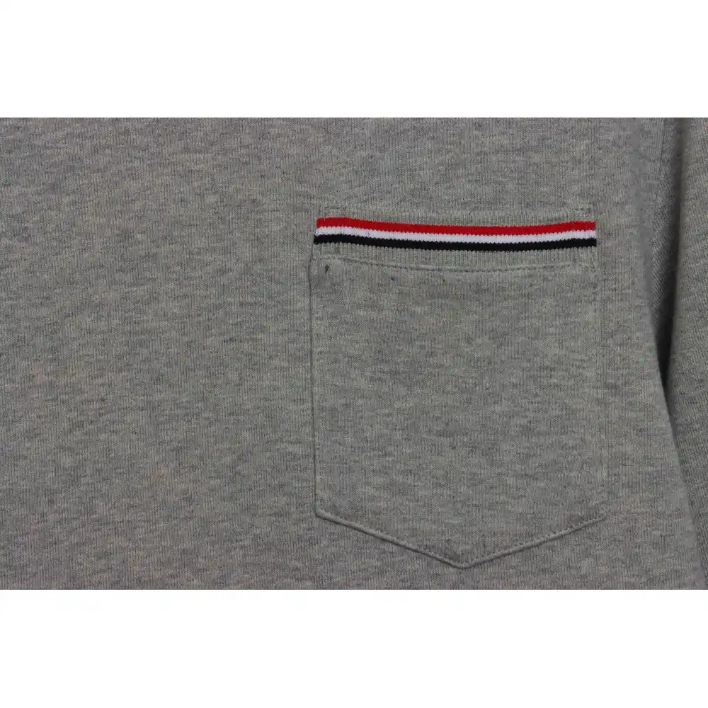 Thom Browne Classic Back Digital Print Hoodie Dark Grey