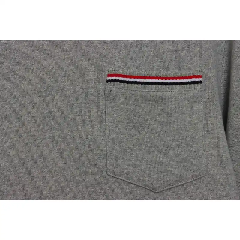 Thom Browne Classic Back Digital Print Hoodie Dark Grey