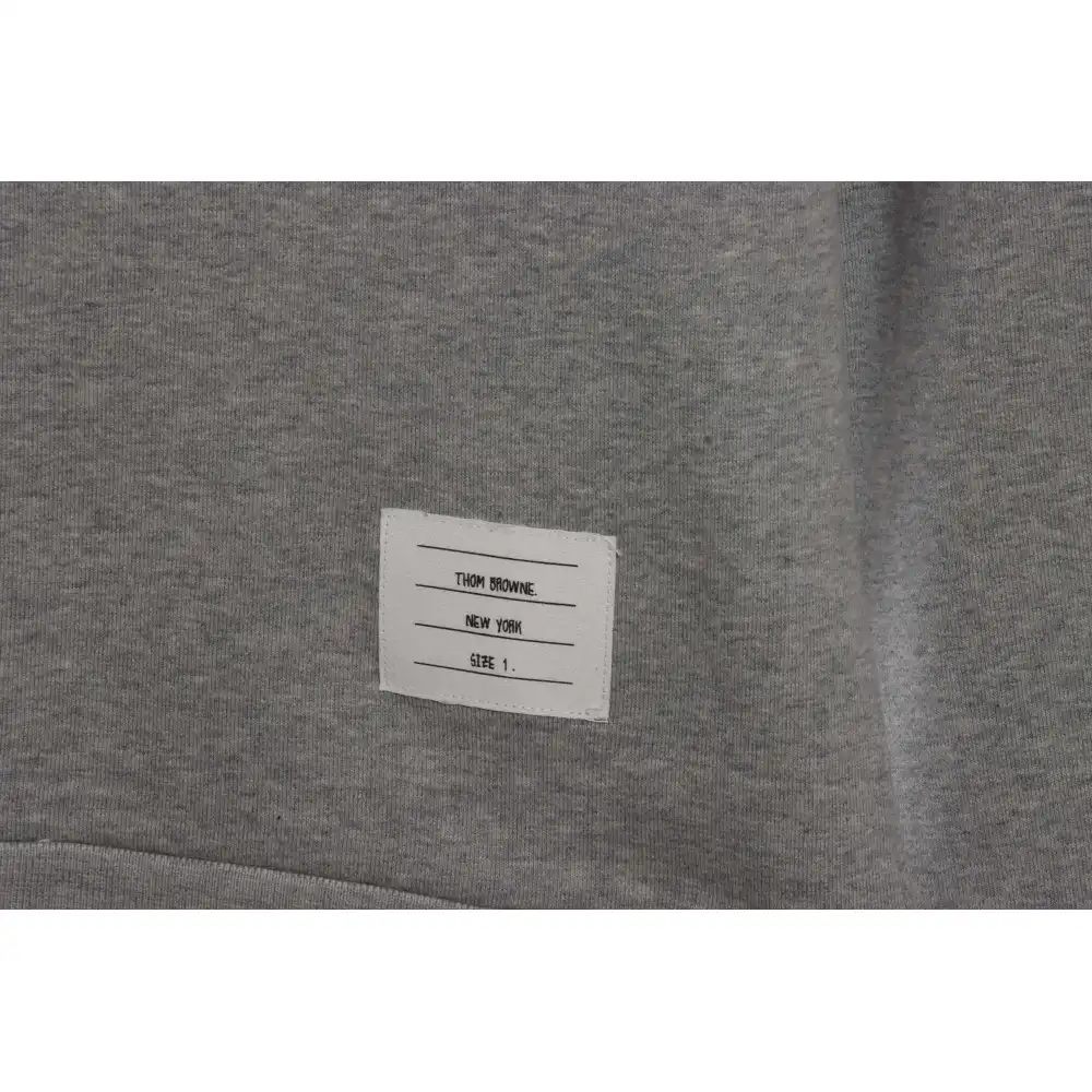 Thom Browne Classic Back Digital Print Hoodie Dark Grey