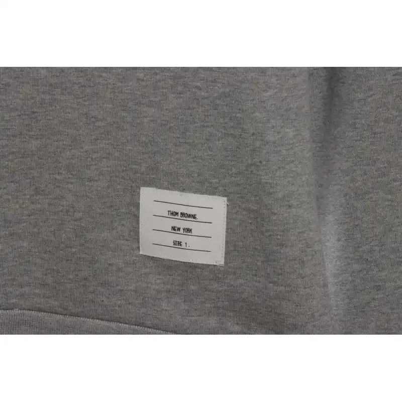 Thom Browne Classic Back Digital Print Hoodie Dark Grey